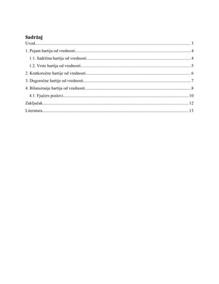 Bilansiranje hartija od vrednosti