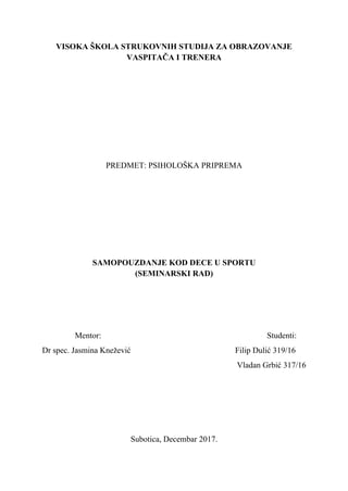 Psihološka priprema