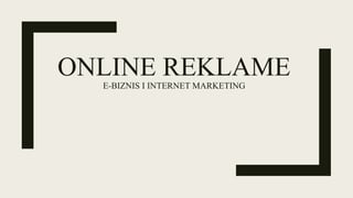Online reklame