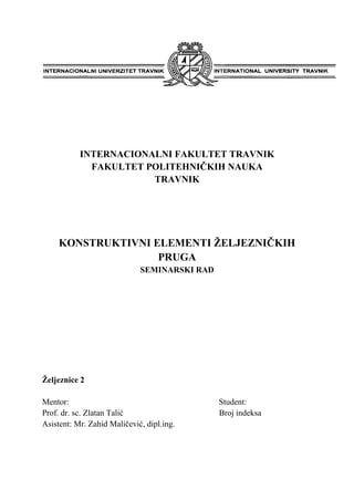 Konstruktivni elementi železnica
