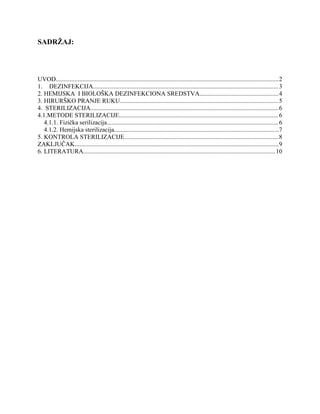 Dezinfekcija i sterilizacija