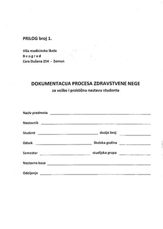 Proces zdrastvene nege