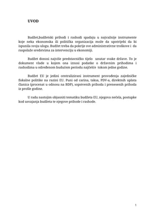 Budzet Evropske Unije