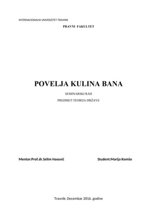 Povelja Kulina bana: značaj za bosansku državnost