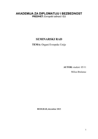 Organi Evropske Unije