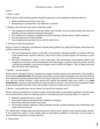 Psihologija porodice: skripta