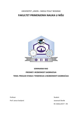 Tendencija bezbednosti saobraćaja