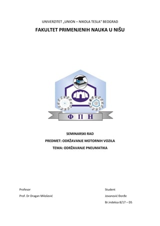 Održavanje pneumatika