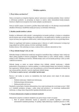 Medijska regulativa – skripta