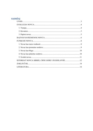 Evolucije i funkcije novca