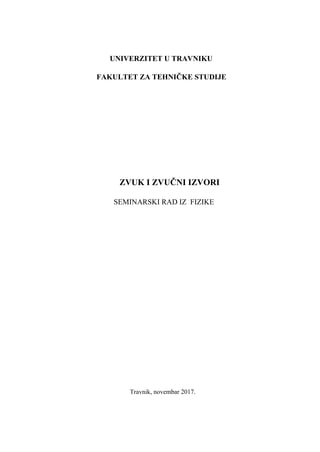 Zvuk i zvučni izvori