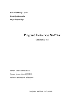 Programi partnerstva NATO