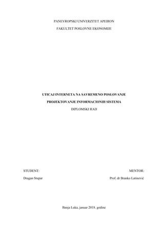 Uticaj interneta na savremeno poslovanje