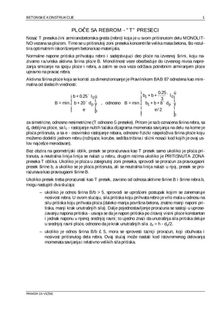 Dimenzionisanje preseka