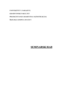 Tehnički opis objekta