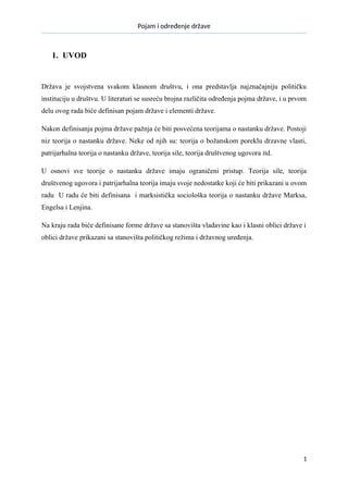 Pojam i određenje države