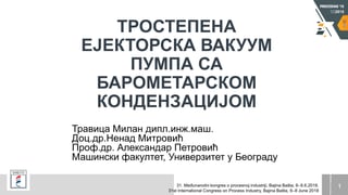 Trostepena ejektronska pumpa