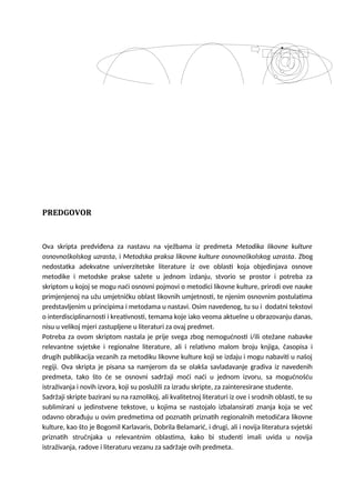 Metodika i metodološka praksa likovne kulture osnovoškolskog uzrasta