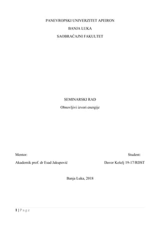 Obnovljivi izvori energije