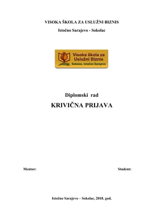 Krivična prijava