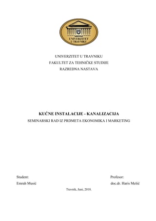 Kanalizacije odvodnja