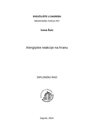 Alergijske reakcije na hranu