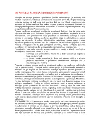 Postupci u vanparničnom pravu: sticanje, lišenje poslovne sposobnosti i drugi postupci