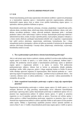 Kancelarijsko poslovanje