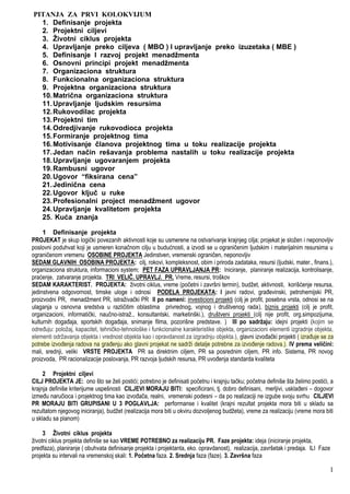 Upravljanje projektom