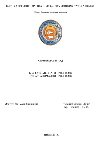 Suvomesnati proizvodi