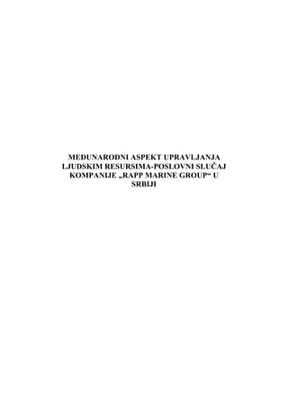 Upravljanje ljudskim resursima – Rapp Marine Group