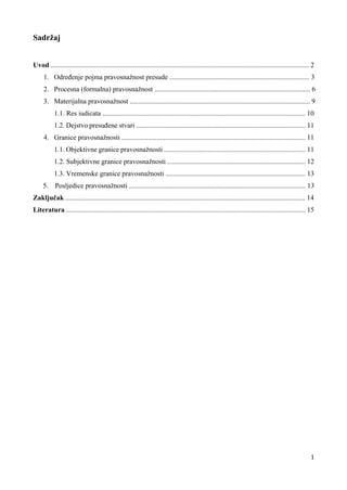 Pravosnažnost presude