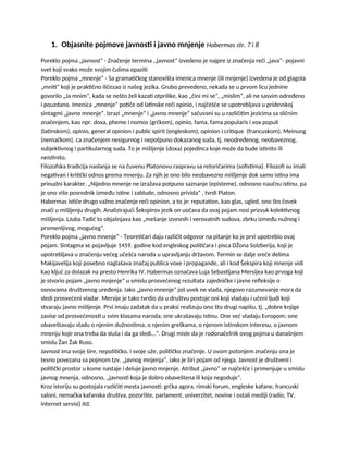 Teorija Javnog mnjenja