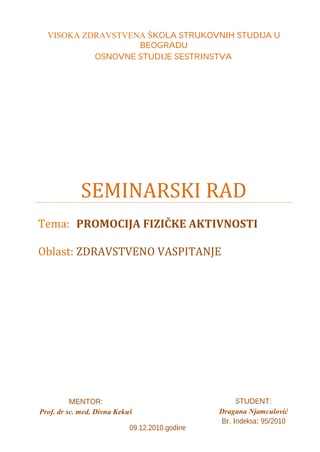 Promocija fizičke aktivnosti
