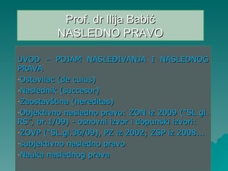 Nasledno pravo