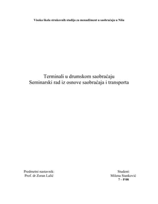 Terminali u drumskom saobraćaju