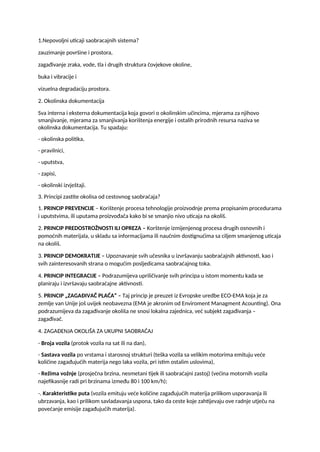 Ekologija u saobraćaju