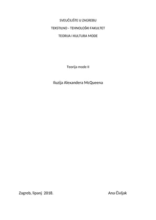 Iluzija Alexandera McQueena