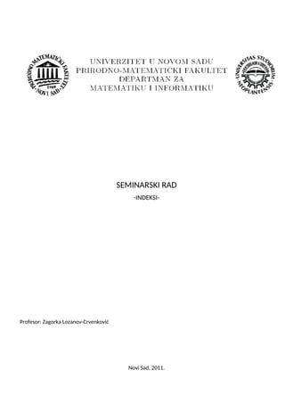 Indeksi – matematika