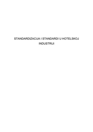 Standardi hotelska industrija