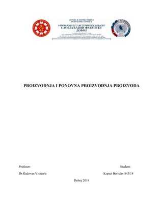 Proizvodnja i ponovna proizvodnja