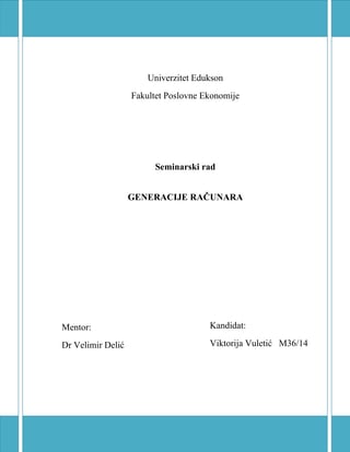 Generacije računara