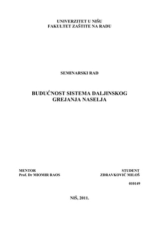 Sistem daljinskog grejanja