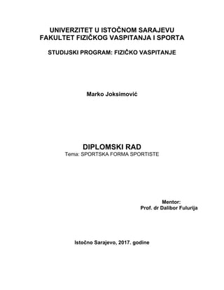 Sportska forma sportiste