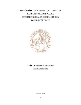 Tužba u upravnom sporu