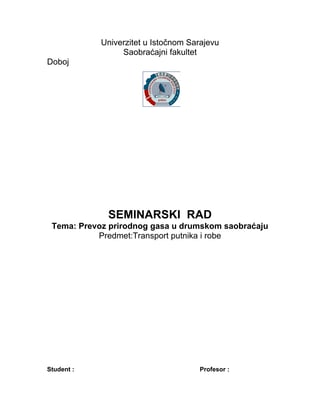 Prevoz prirodnog gasa u drumskom saobraćaju