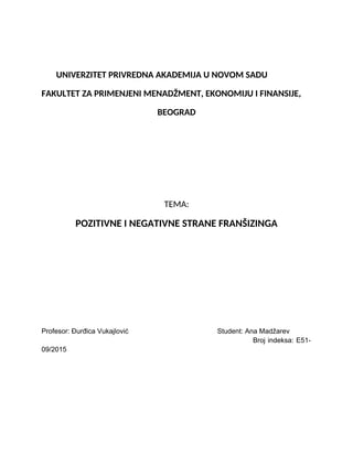 Strategija preduzeća i organizaciona struktura