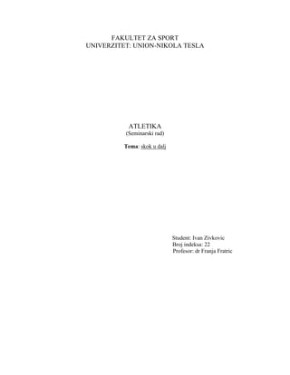 Tehnika skoka u dalj