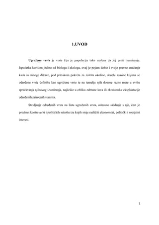 Retke vrste životinja