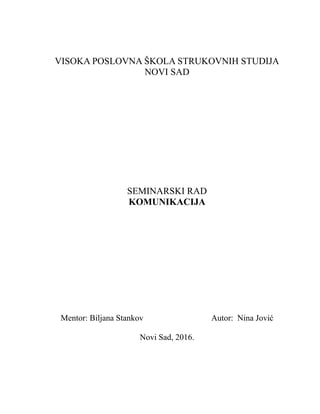Predviđanje kao osnova planiranja